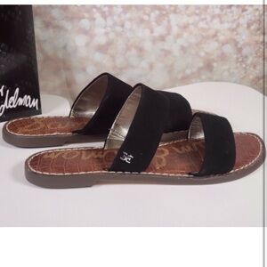 Sam Edelman - Double Strap Slide Sandals - Gala - Black